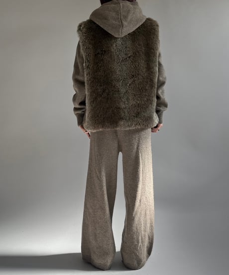 【USED】 Fake Fur Vest /250104-031