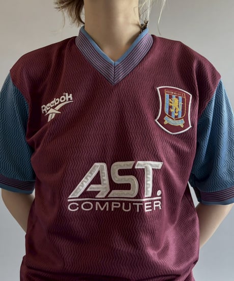 【USED】 97~98's Reebok Aston Villa Soccer Shirt / 260530-004