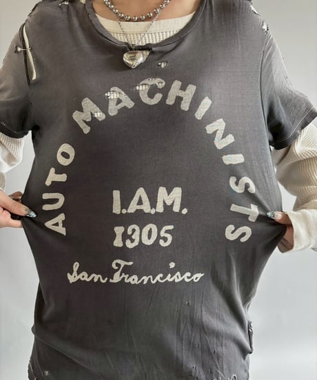 【USED】 AUTOMACHINISTS Damage T-shirt&Thermal L/S T-Shirt /251025-005