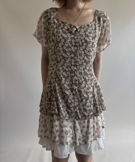 【USED】 Flower pattern One-Piece / 250816-015