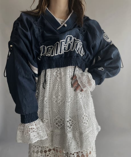 【RE;CIRCLE】 RE Nylon Drawcord Pullover Navy / 230309-010