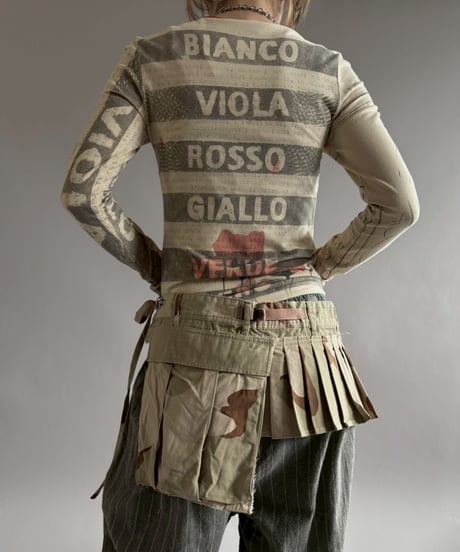 【RE;CIRCLE】 RE Military Camouflage Wrap Skirt / 260226-004