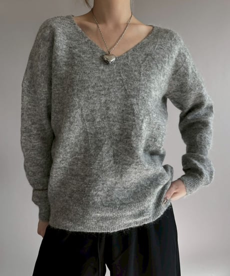 【USED】 V-Neck Knit Top / 260124-004