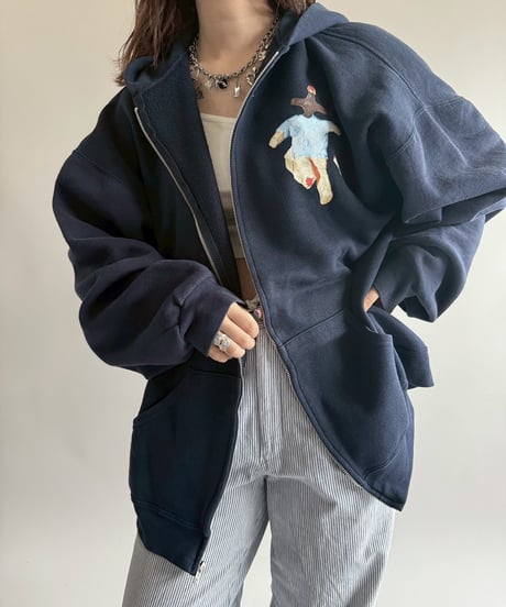 【USED】 END IS NEAR Russell Athletic L/S Zip Parka /250329-016