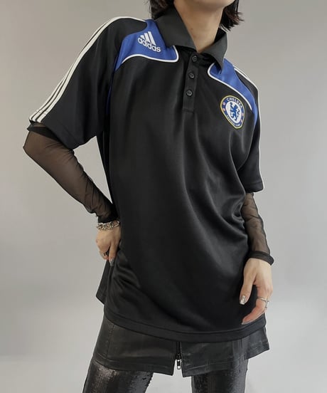 【USED】 adidas Soccer Tee CHELSEA  /240316-017