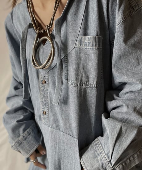 【RE;CIRCLE】 Remake Denim Mexican Parker⑤/210906-016