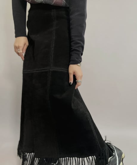 【USED】 Leather Skirt / 221022-013