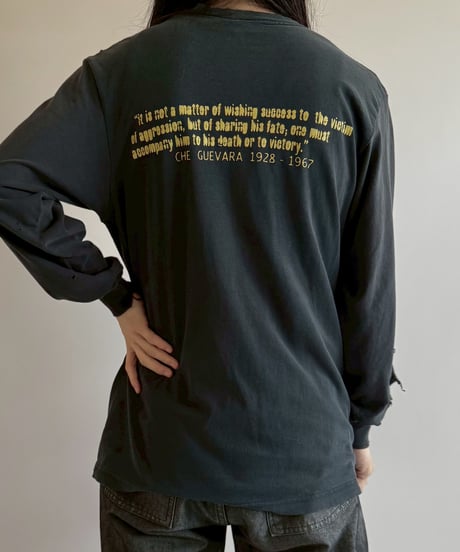 【USED】 90's  RAGE AGAINST THE MACHINE Docking Sleeve L/S T-Shirt /250621-048