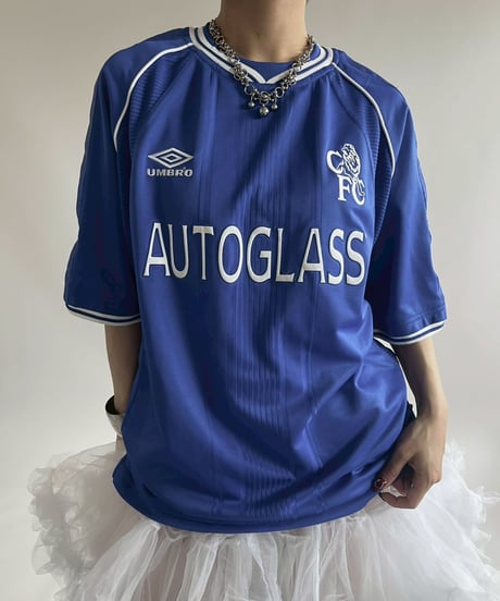【USED】 99~01's UMBRO CHELSEA Soccer Shirt/ 250607-033