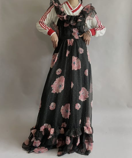 【USED】 Vera Mont Flower Patterned Poly One-piece / 230325-021