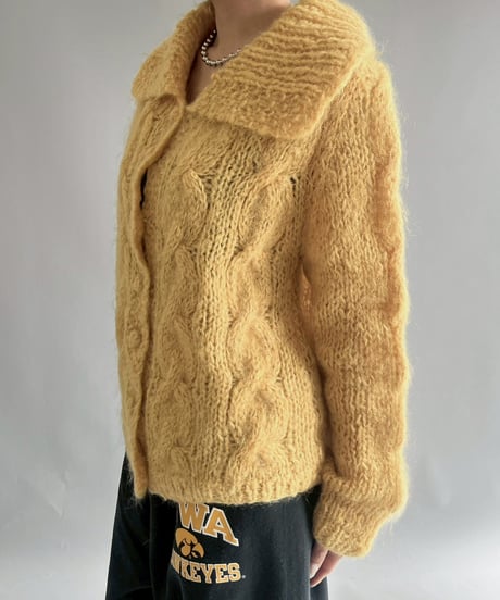 【USED】 Made in Italy Vintage knit Cardigan /251108-007
