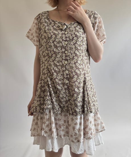 【USED】 Flower pattern One-Piece / 250816-015