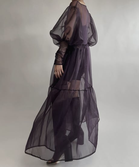 【RE;CIRCLE】 RE Sheer Purple One-piece / 220721-001
