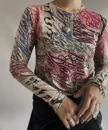 【USED】COMME des GARSONS HOMME PLUS 15AW JK5 Tattoo Design Top/ 231009-019