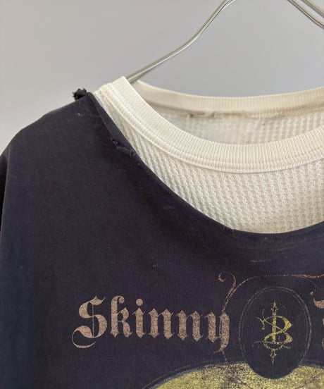 【USED】 Damage Cut-off T-shirt&Thermal Top /260607-029