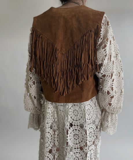 【USED】 Suede Vest / 220526-014