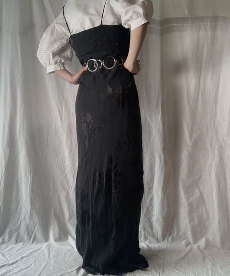 【USED】 Flower Patterned Camisole One-Piece/210714-026