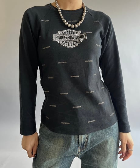【USED】Made in USA HARLEY-DAVIDSON L/S T-Shirt /240824-044