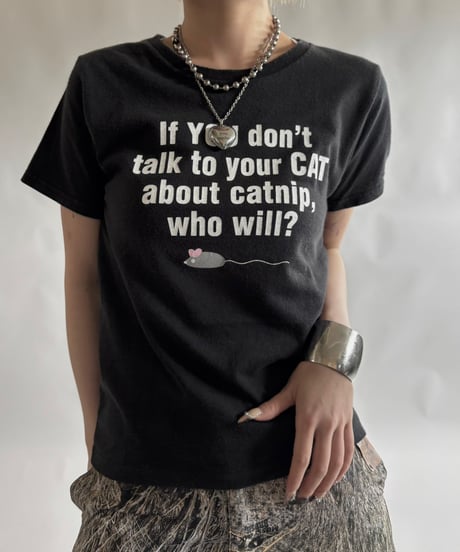 【USED】 RESIZED message T-Shirt / 250830-020