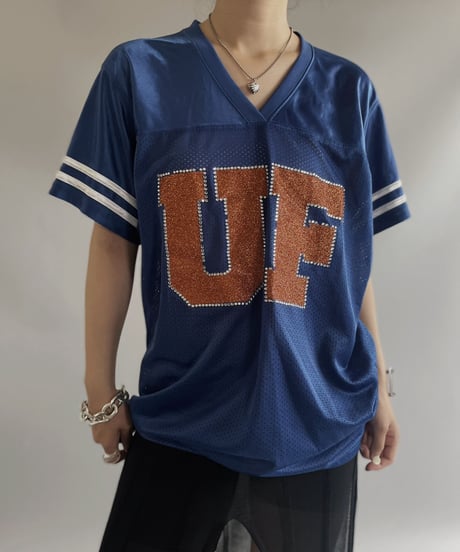 【USED】 S/S Lame Mesh Game Shirt / 230722-010