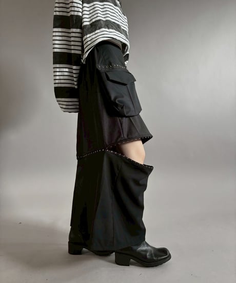 【RE;CIRCLE】 RE Suit Asymmetry Long Skirt / 260129-012
