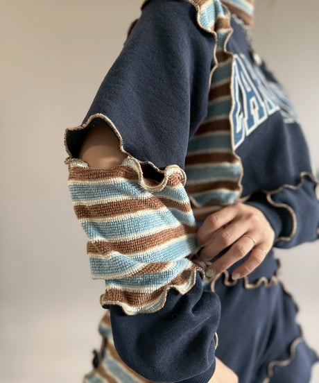 【RE;CIRCLE】 RE Mellow Sweat Set-up + Tie / 260122-023