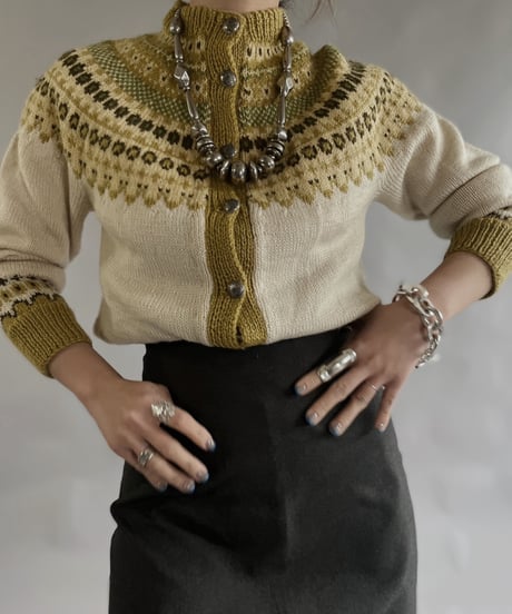 【USED】 Tirolean Knit Top /240120-008