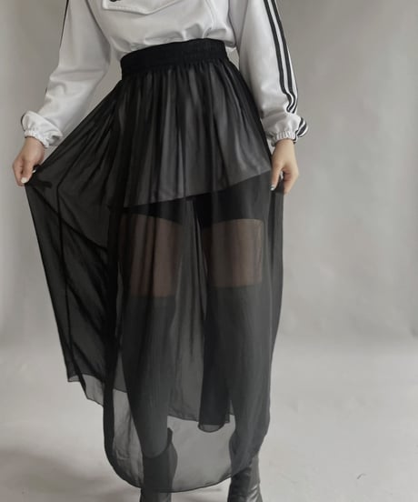 【USED】 See-through Long Skirt / 230311-011