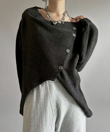 【RE;CIRCLE】 RE Deformed Acrylic Cardigan / 260312-006