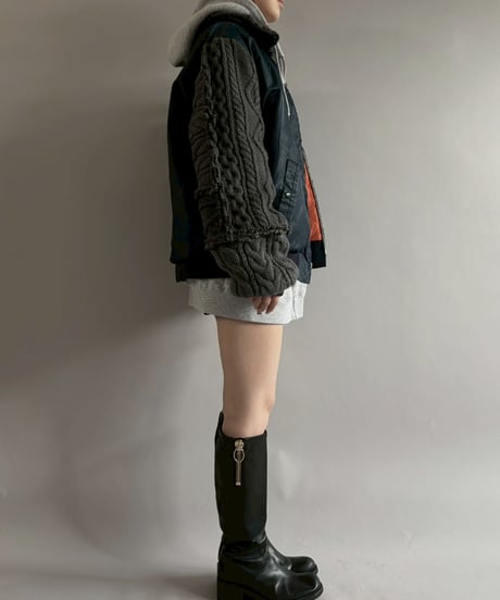 【RE;CIRCLE】 RE MA1 × Alan Knit Jacket / 251225-006