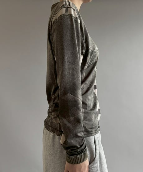 【USED】 Jean Paul GAULTIER × Y/Project Trompel'oeil Skin Top /251101-006