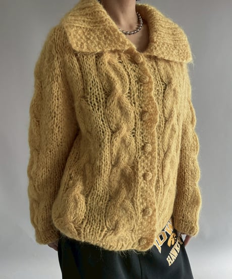 【USED】 Made in Italy Vintage knit Cardigan /251108-007