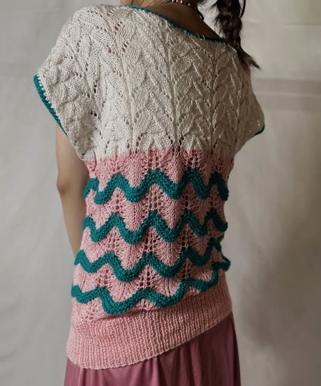 【USED】  Crochet S/S Top②/20210819-020