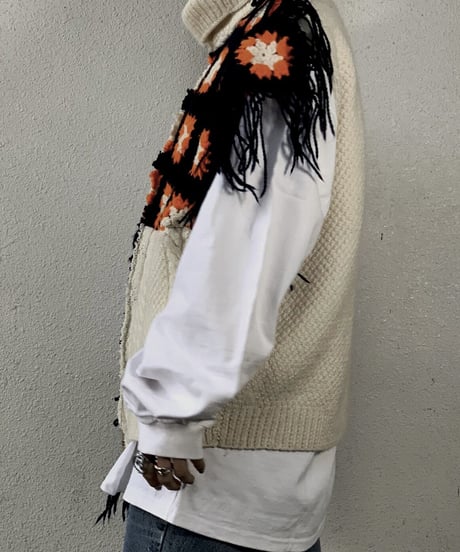 【RE;CIRCLE】 Granny Knit Vest /210125-007