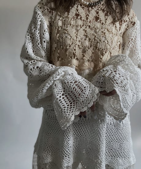 【RE;CIRCLE】 RE Crochet Lace One-piece / 220427-038