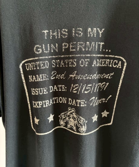【USED】 GILDAN THIS IS MY GUN PERMIT T-Shirt / 260627-029