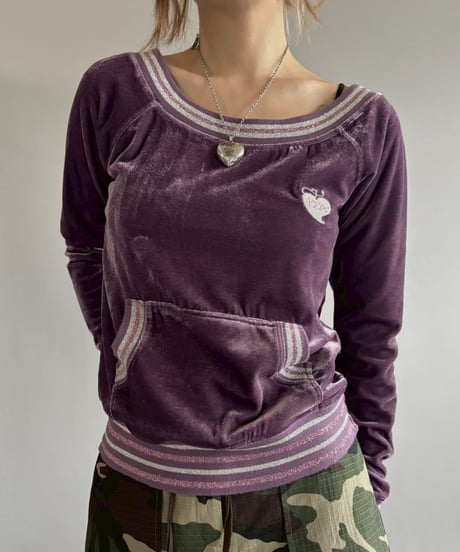 【USED】 Juicy Cuture Velour Top /251206-019