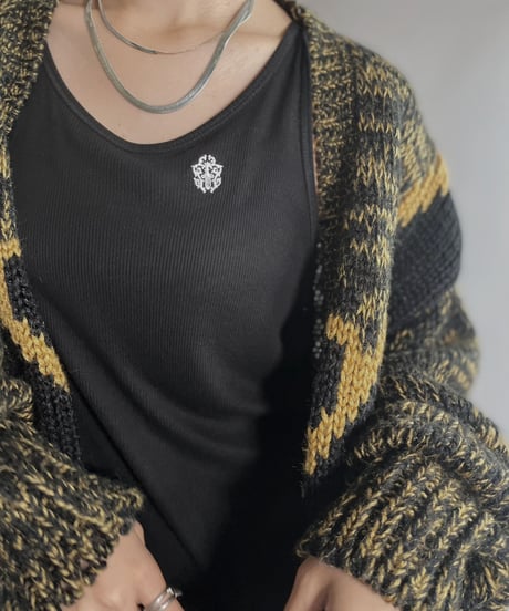 【USED】  Acrylic Knit Cardigan / 221015-011