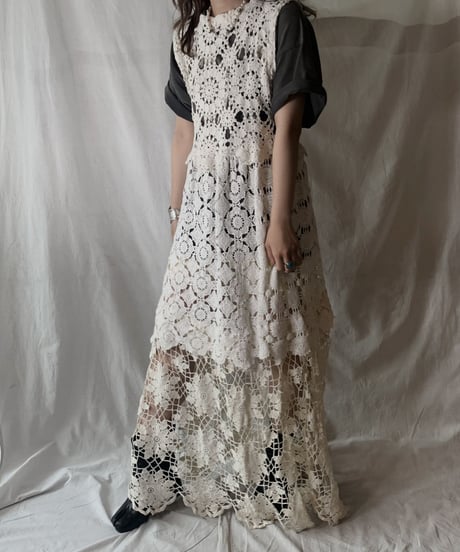 【RE;CIRCLE】  RE Crochet N/S Dress ③/210512-007