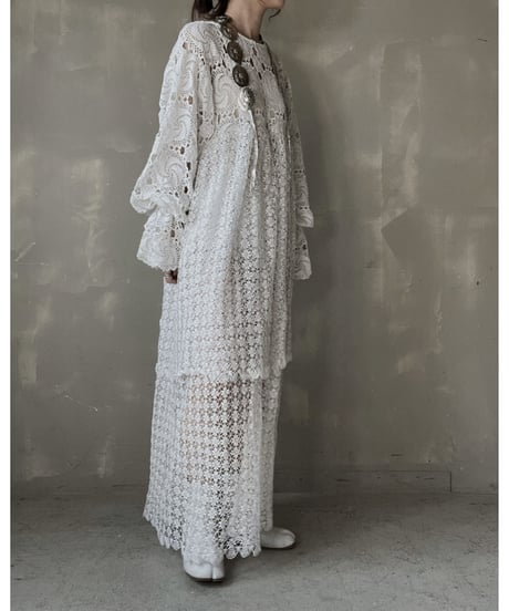 【RE;CIRCLE】 RE Crochet L/S One-piece⑤/20220317-025