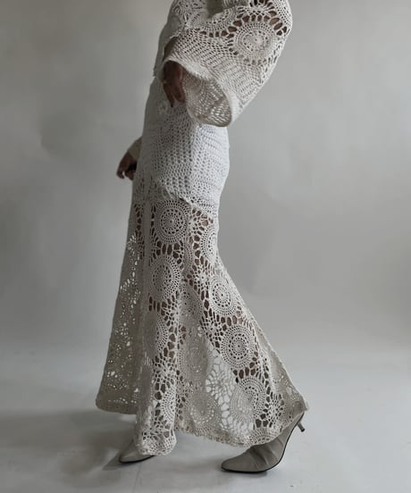 【RE;CIRCLE】 RE Crochet Lace Mermaid Skirt / 220427-018