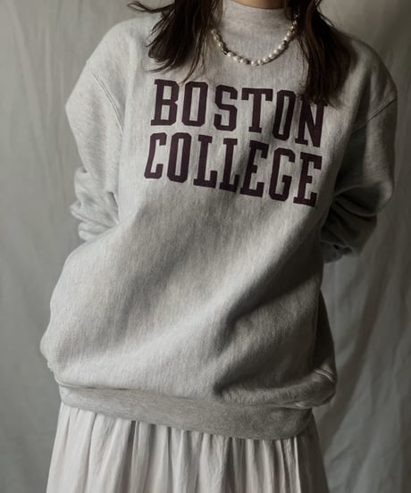 【USED】  Champion Reverse Weave Sweat BOSTON COLLEGE/210516-011
