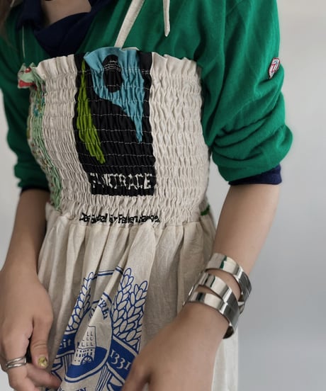 【RE;CIRCLE】 RE Eco-Friendly Bag Shirring One-piece / 220825-013