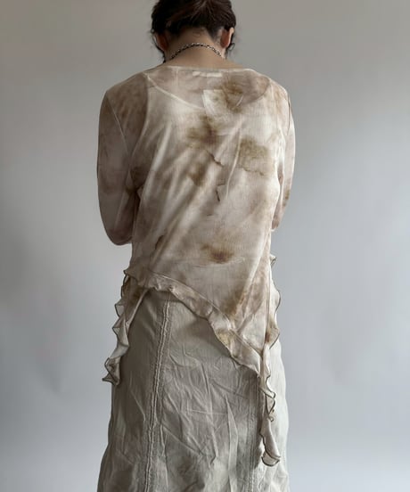 【USED】 Pattern Sheer Top  /250412-011