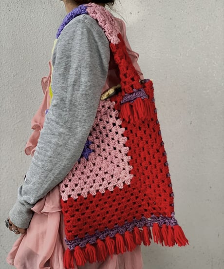【RE;CIRCLE】 Granny Knit Bag ① /210125-0011