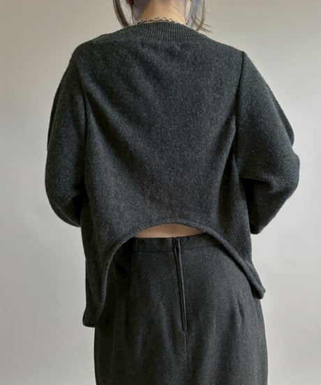 【RE;CIRCLE】 RE Deformed Acrylic Cardigan / 260312-002