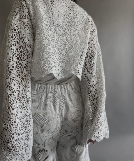 【RE;CIRCLE】 RE Crochet Lace Top / 230504-009
