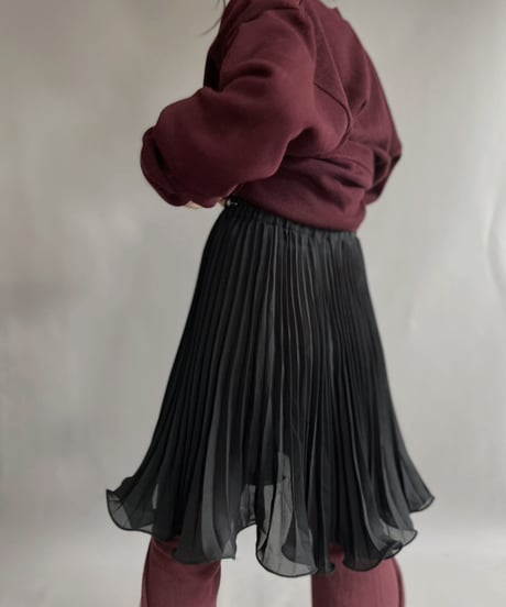 【USED】  Nuwa Poly Long Skirt  / 221126-011