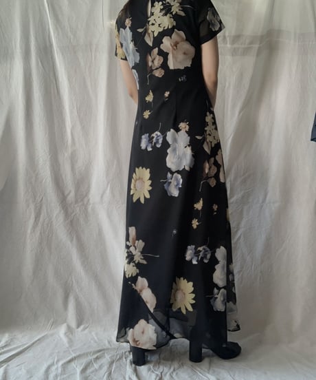 【UESD】 Flower Patterned S/S Dress/210613-003