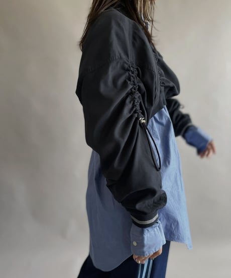 【RE;CIRCLE】 RE Nylon Drawcord Pullover Black / 230406-005